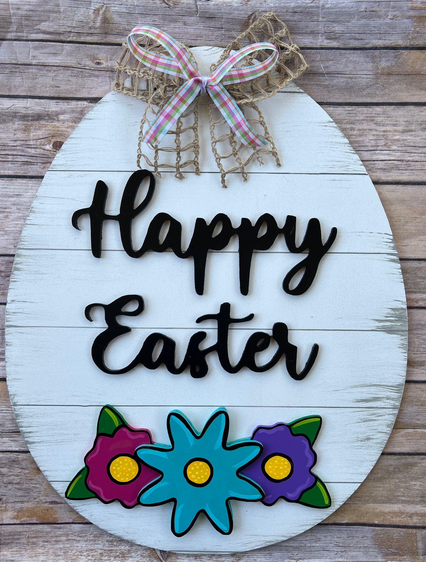 Happy Easter Egg Door Hanger