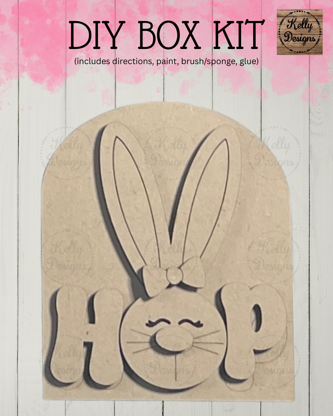 Interchangeable DIY Box Kit - Easter Bunny “HOP”