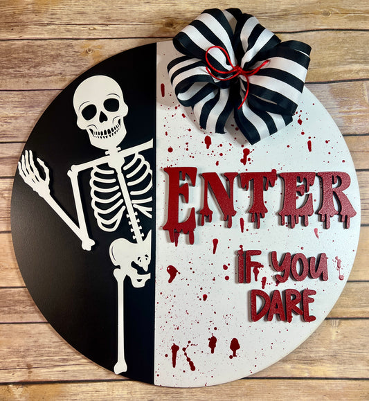 Enter If You Dare Door Hanger