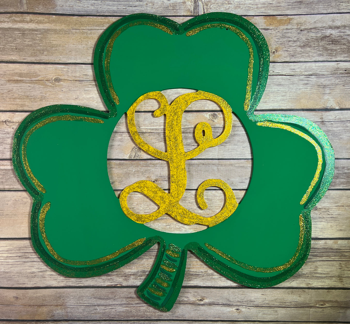 Monogram Shamrock Door Hanger
