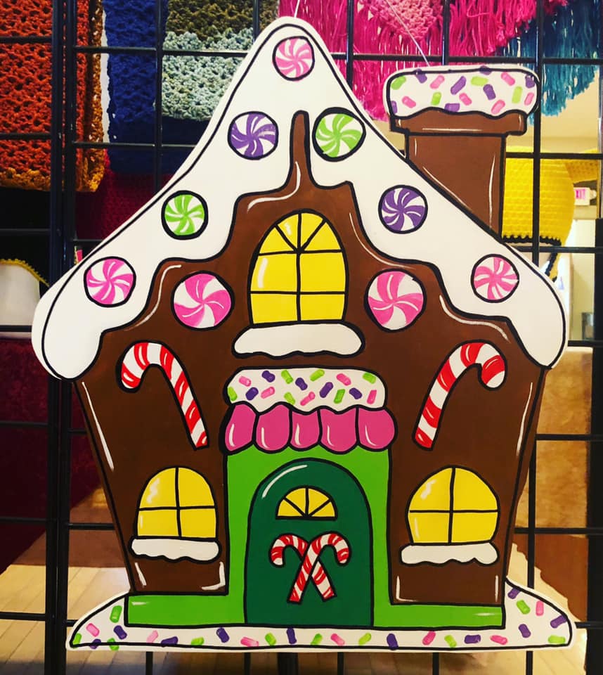 Gingerbread House Door Hanger DIY Kit