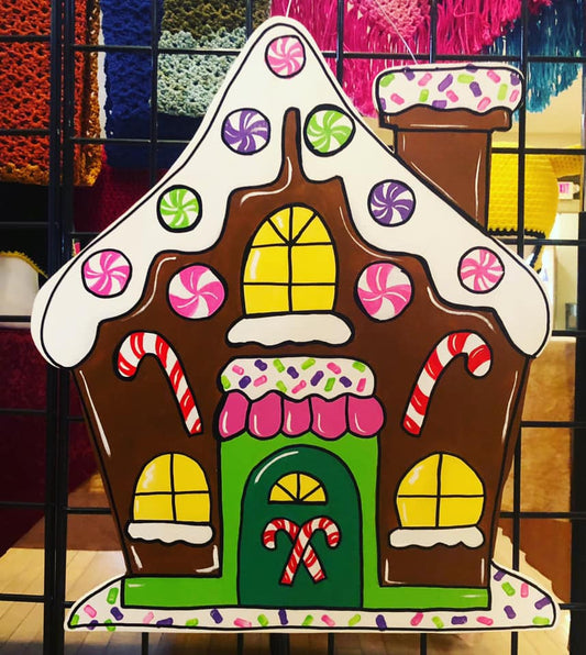Gingerbread House Door Hanger DIY Kit