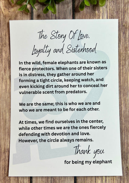 Sisterhood Elephant Ornament