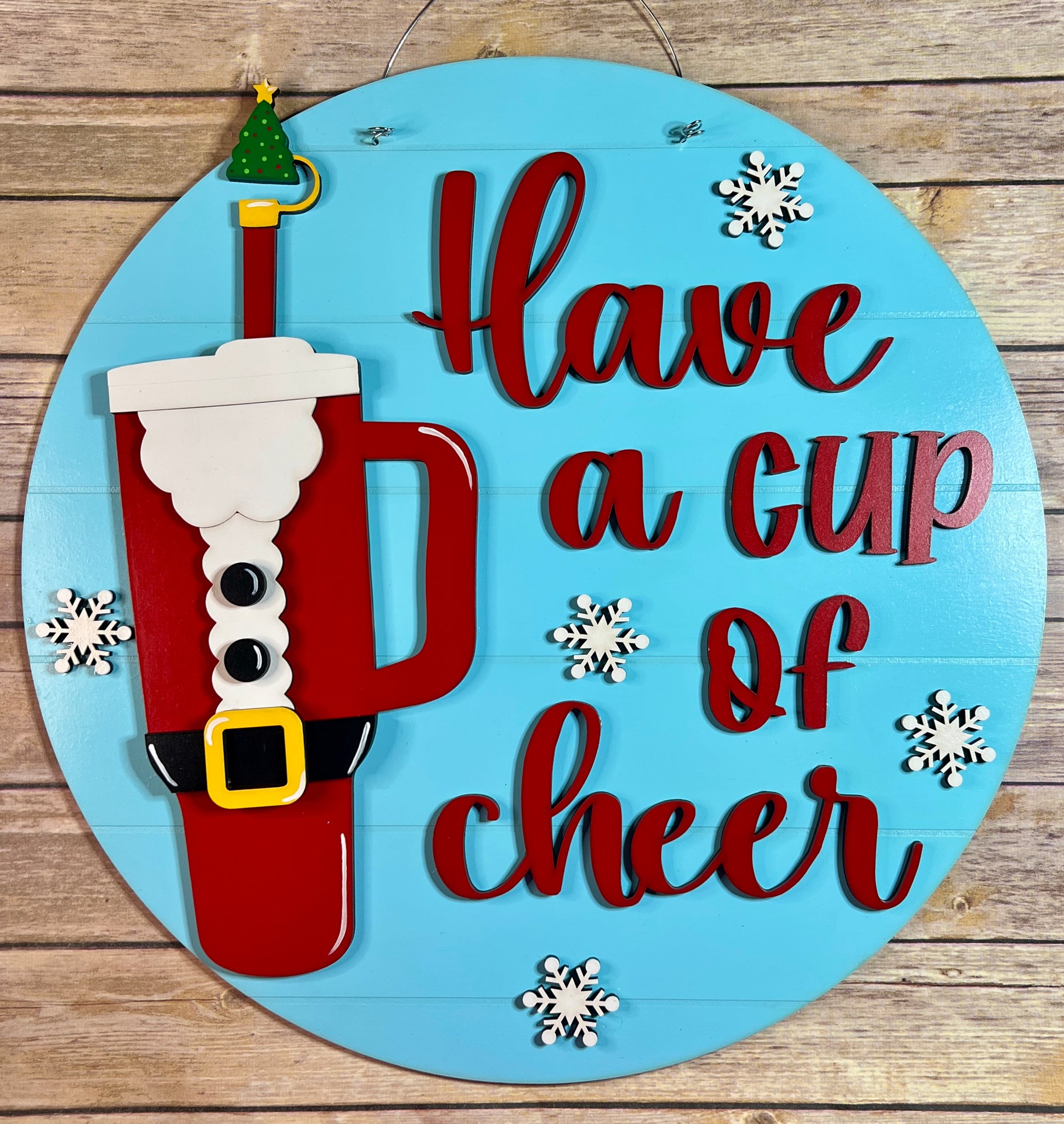 Cup of Cheer Door Hanger