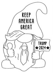 Trump Gnome Door Hanger