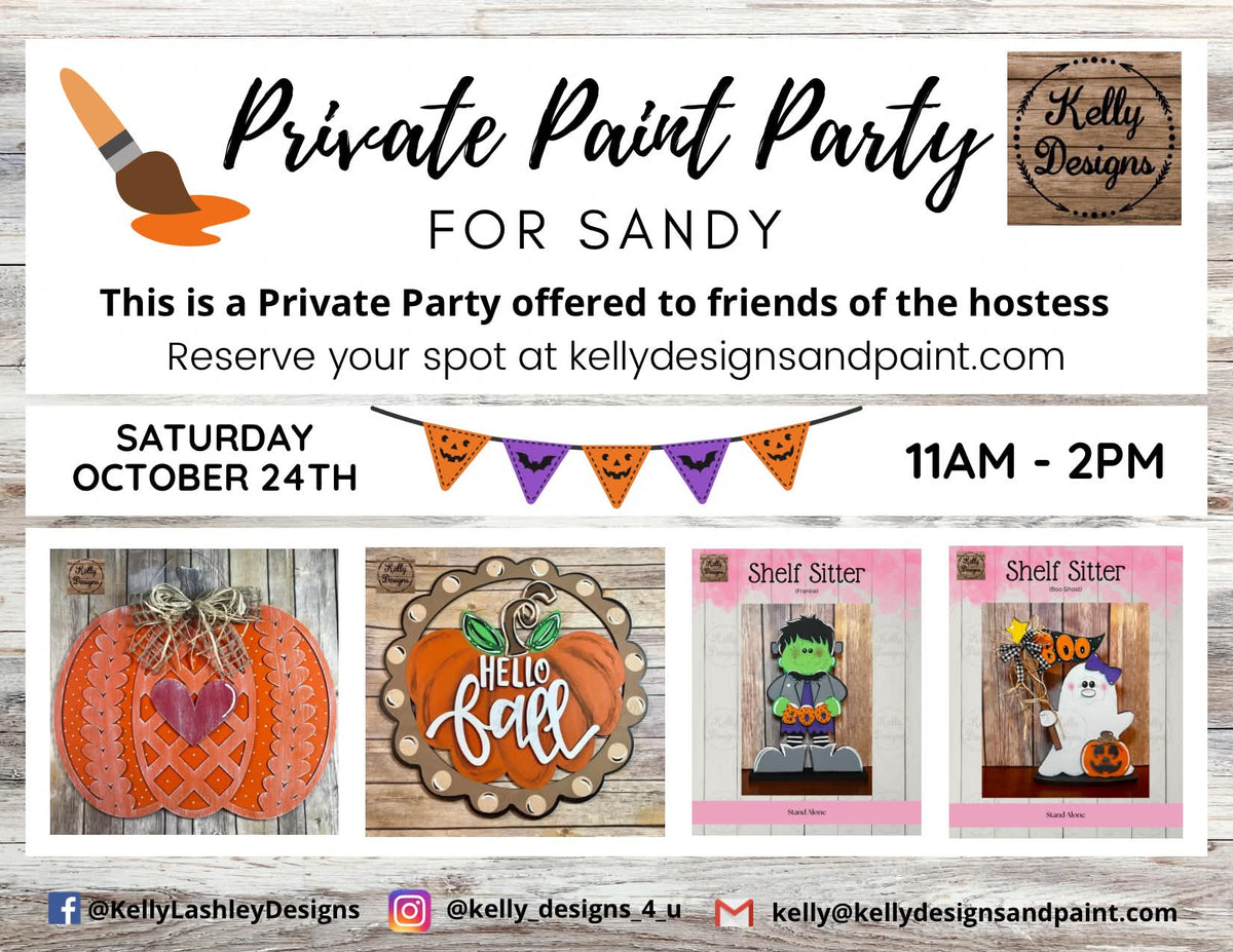 Private Paint Party for Sandy - October 24, 2026