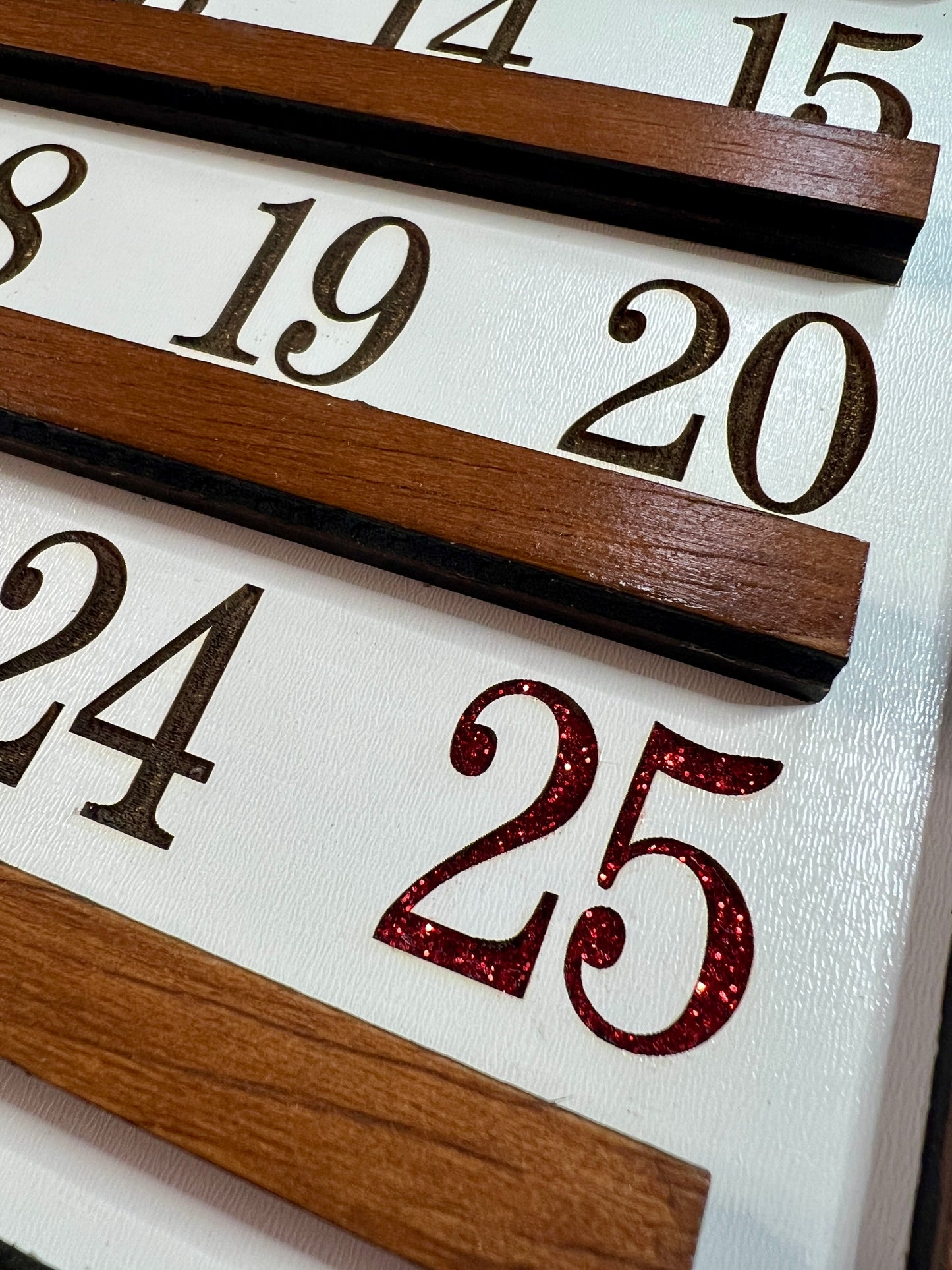 Wooden Countdown to Christmas Sign