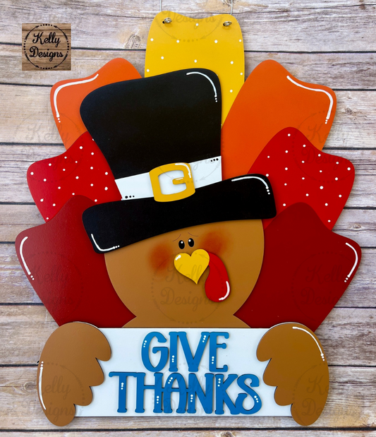 Pilgrim Turkey Door Hanger