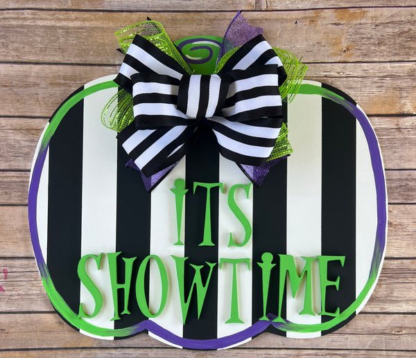 Its Showtime Pumpkin Door Hanger DIY Kit