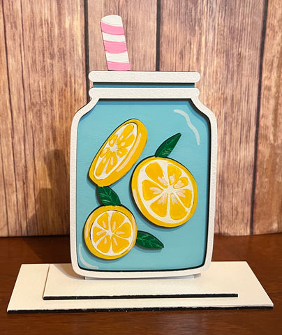 Glass of Lemonade Shelf Sitter DIY Box Kit