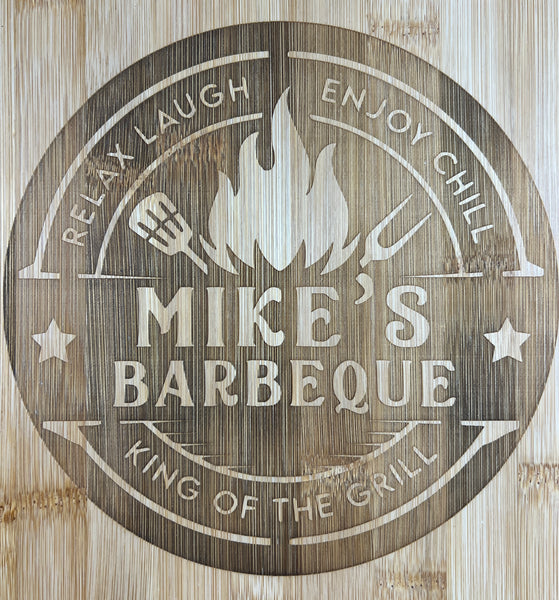 Personalized King of The Grill Cutting Board