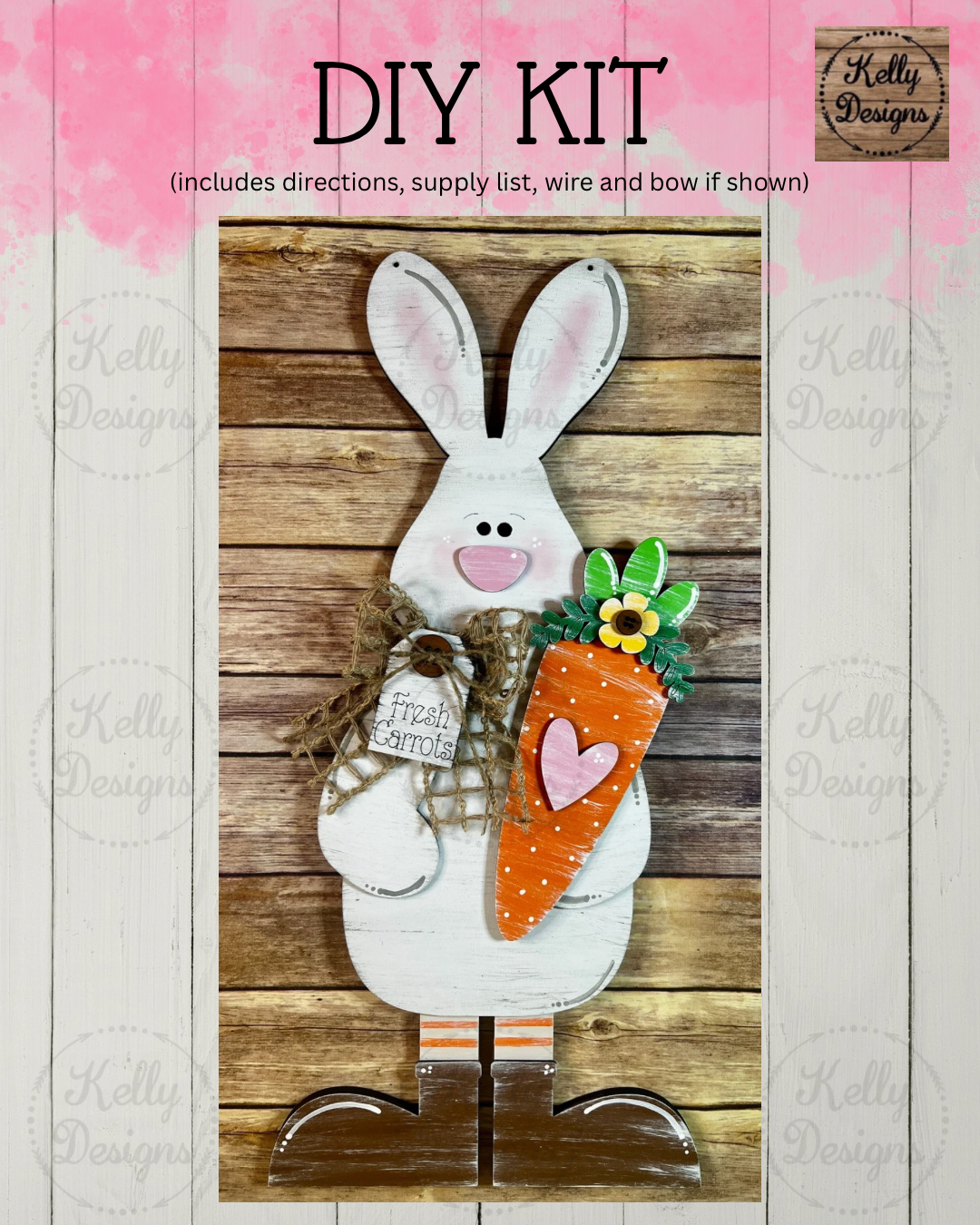 Easter Bunny Door Hanger DIY Kit