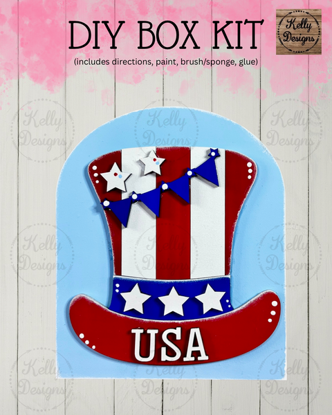 Interchangeable DIY Box Kit - USA Hat