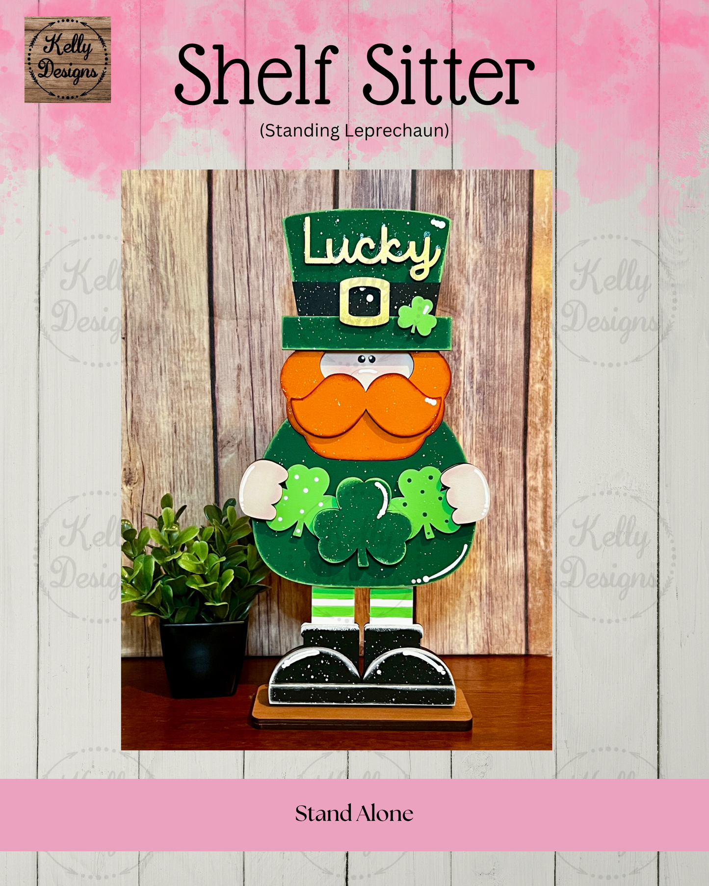 Standing Leprechaun Shelf Sitter