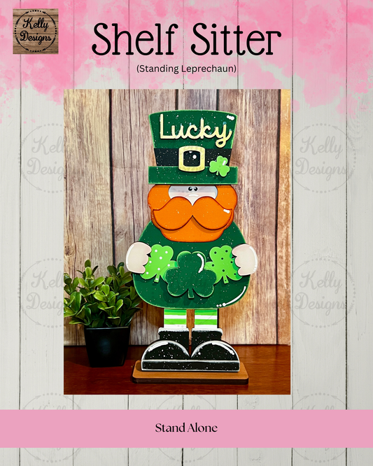 Standing Leprechaun Shelf Sitter