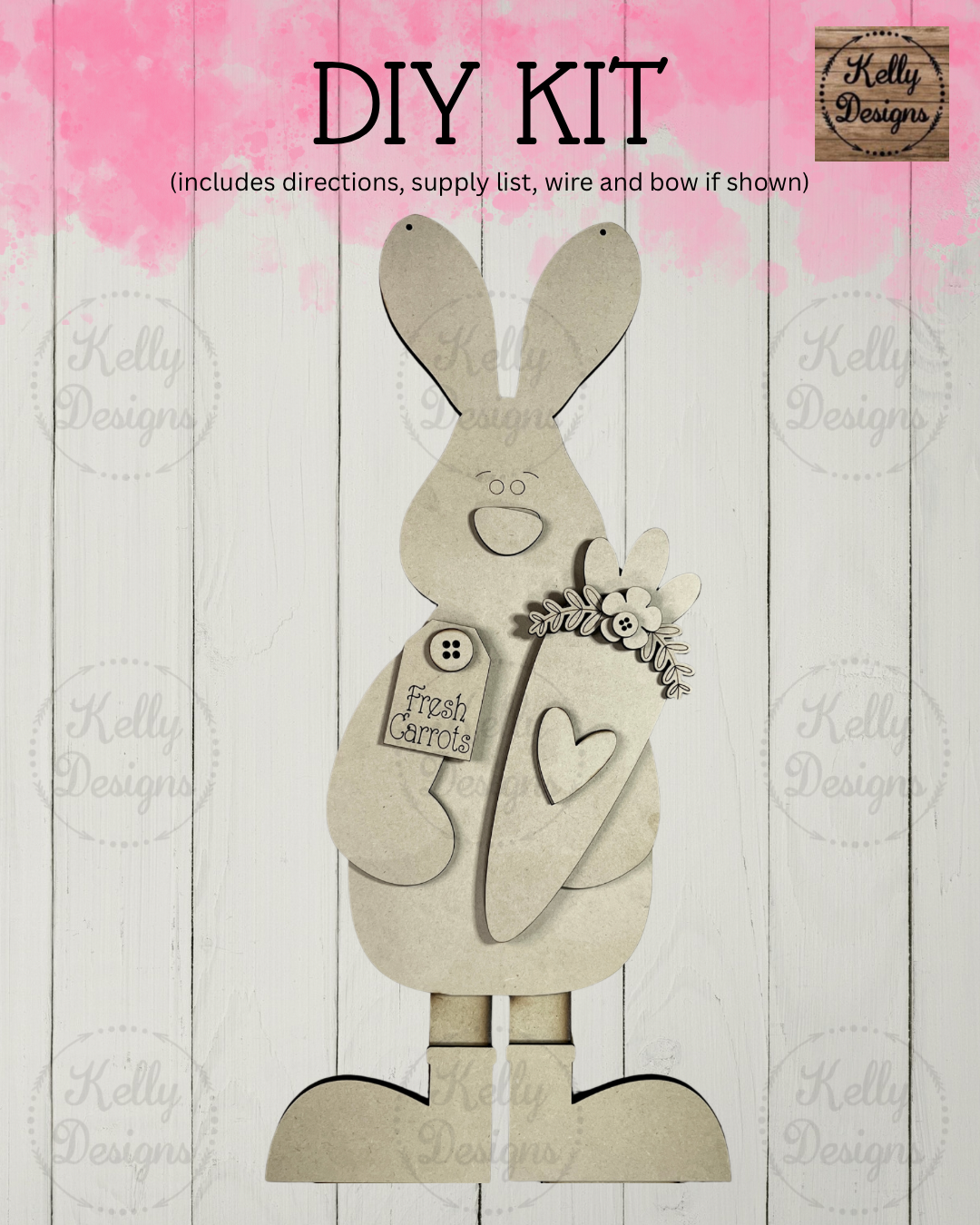 Easter Bunny Door Hanger DIY Kit