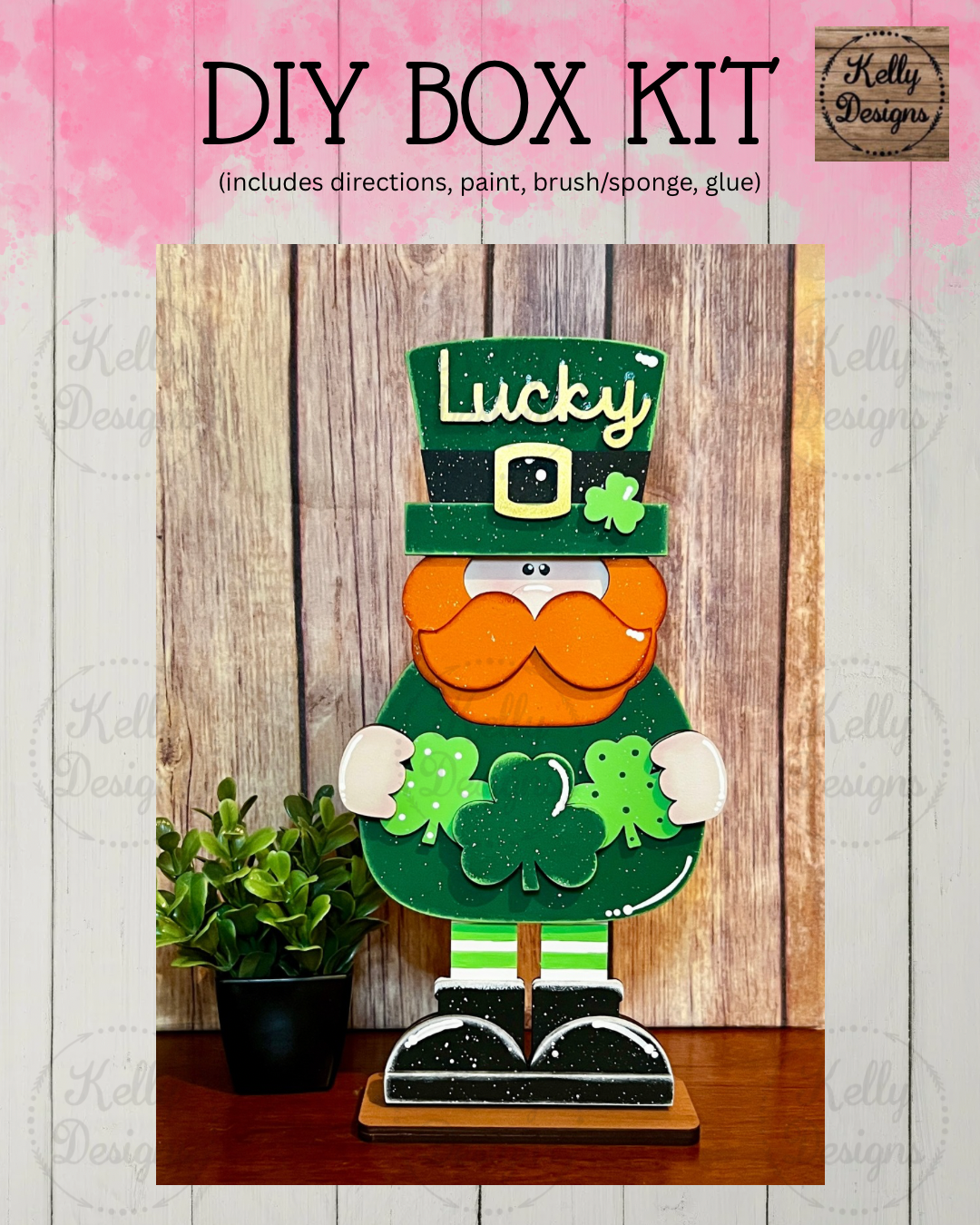 Standing Leprechaun DIY Box Kit