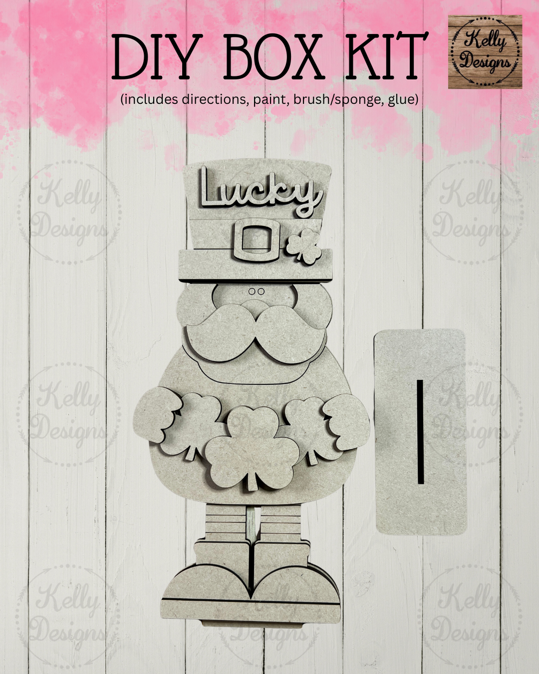 Standing Leprechaun DIY Box Kit