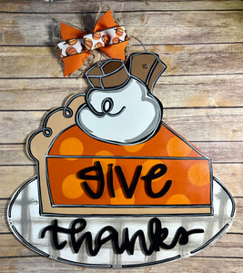 Pumpkin Pie Door Hanger