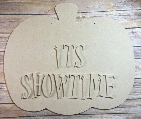 Its Showtime Pumpkin Door Hanger DIY Kit