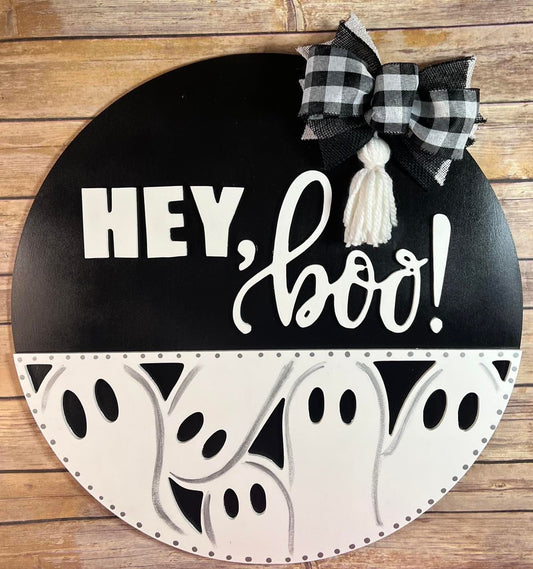 Hey Boo Door Hanger