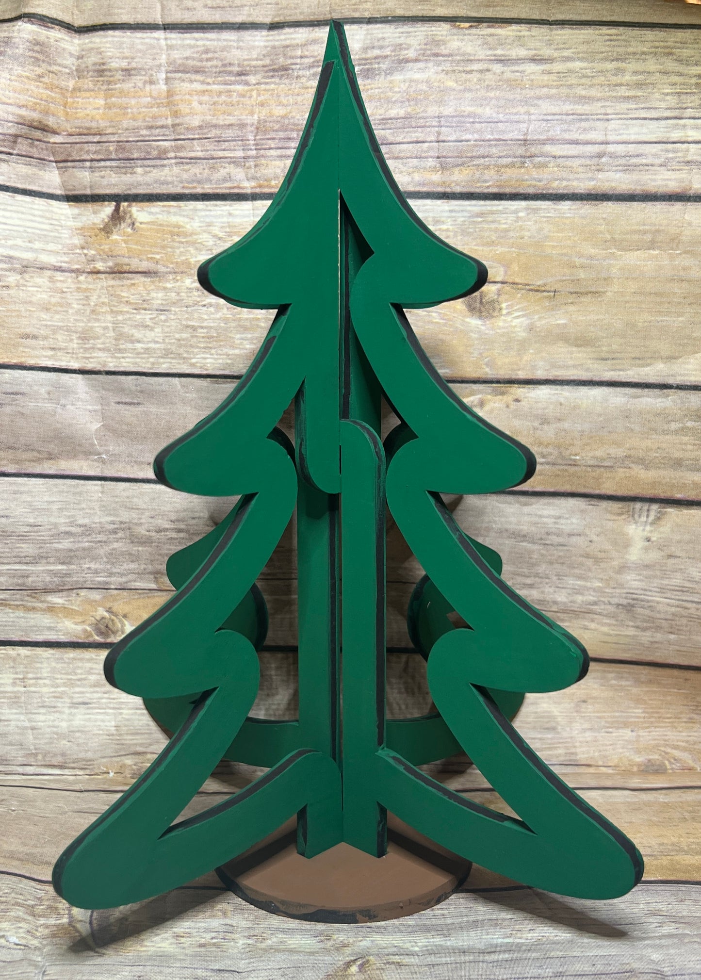 3D Christmas Tree – Hand-Painted MDF Christmas Décor