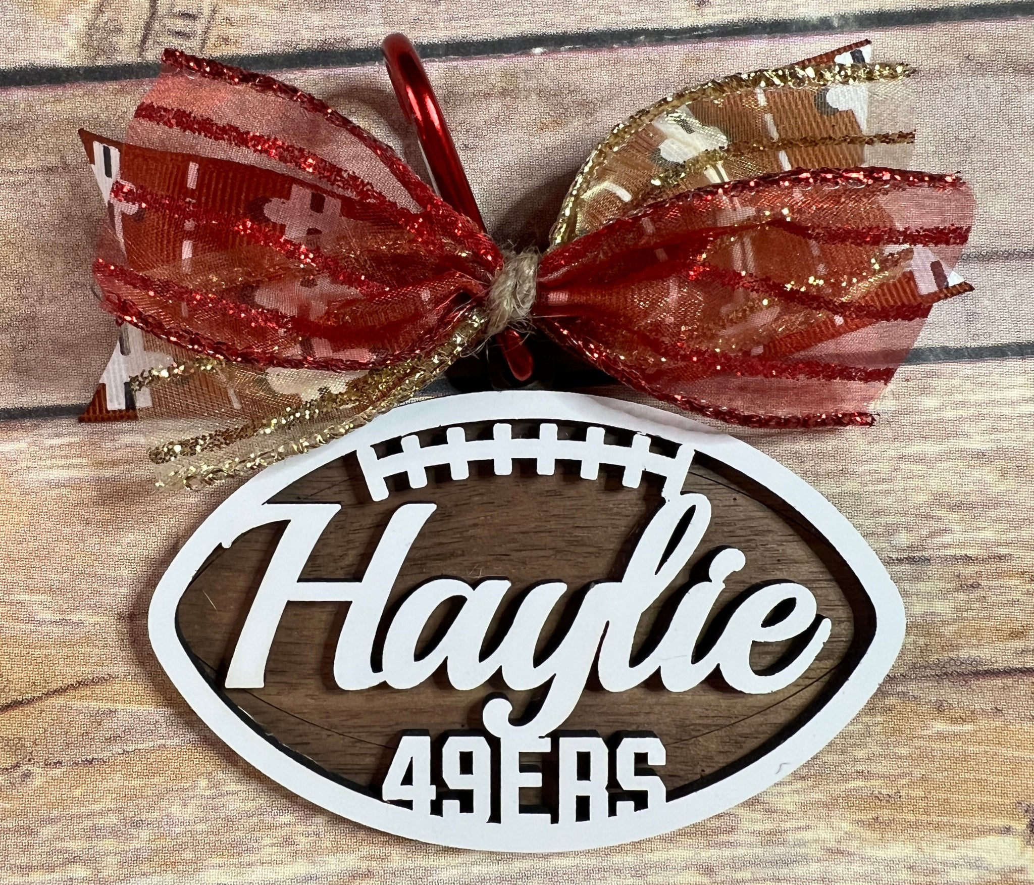 Personalized Football Bag Tag