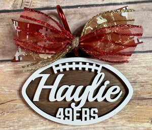 Personalized Football Bag Tag