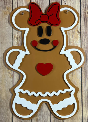 Mrs. Gingerbread Mouse Door Hanger DIY Kit
