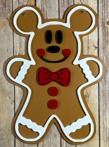 Mr. Gingerbread Mouse Door Hanger