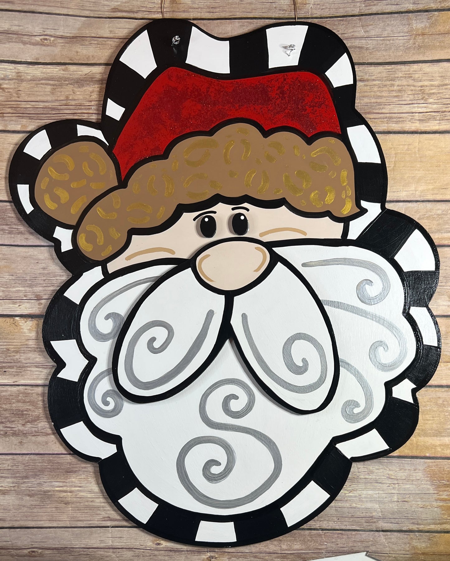 Santa Head Door Hanger