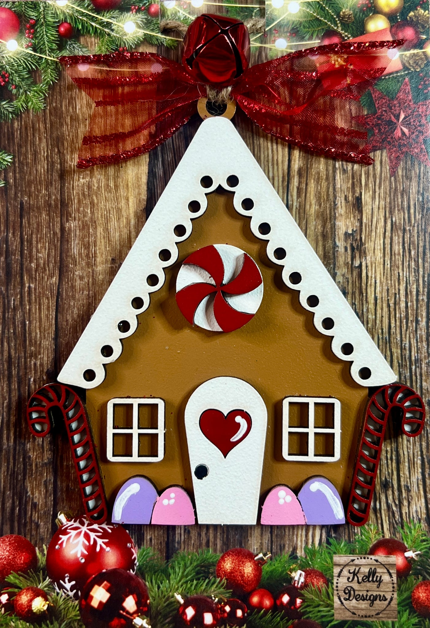 Gingerbread House Christmas Ornament