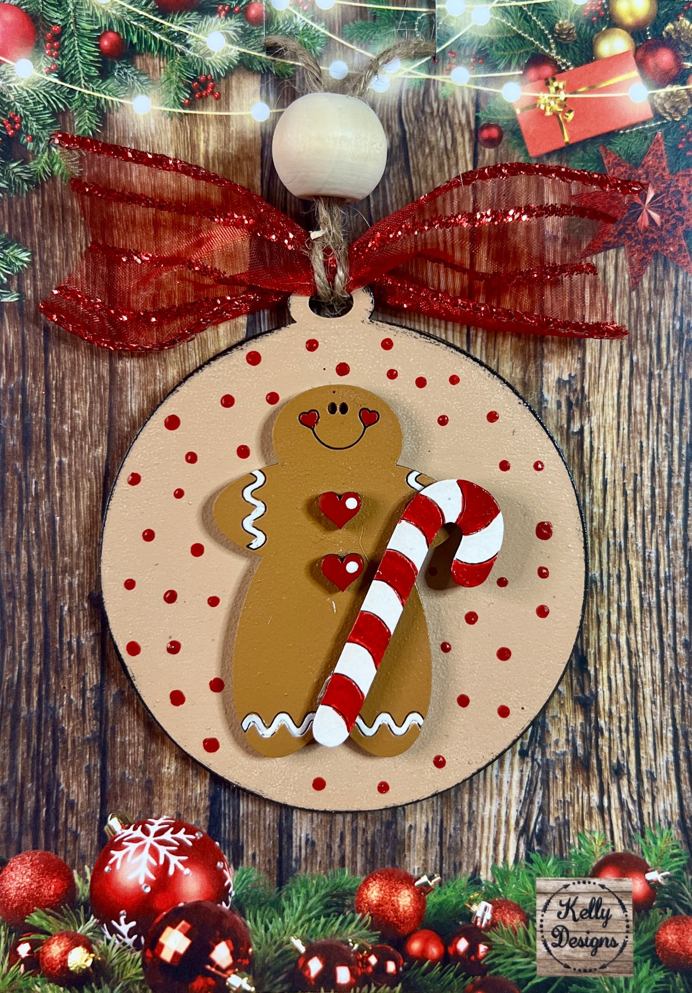 Gingerbread Man Christmas Ornament