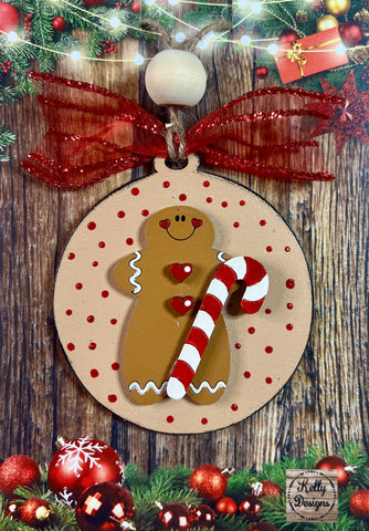 Gingerbread Man Christmas Ornament