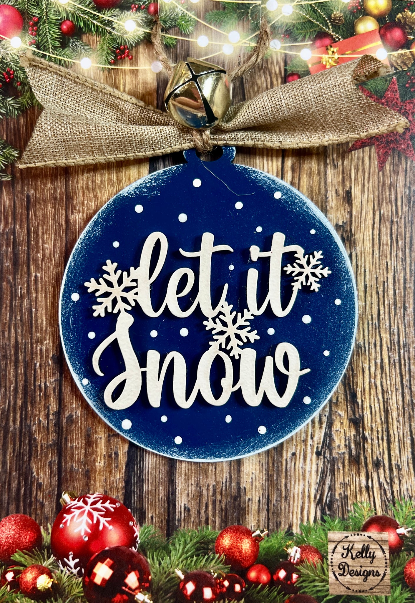 Let It Snow Christmas Ornament