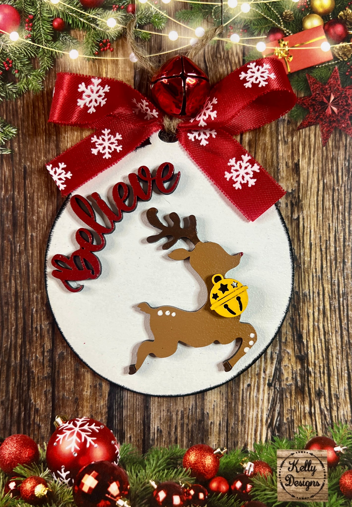 Believe Christmas Ornament