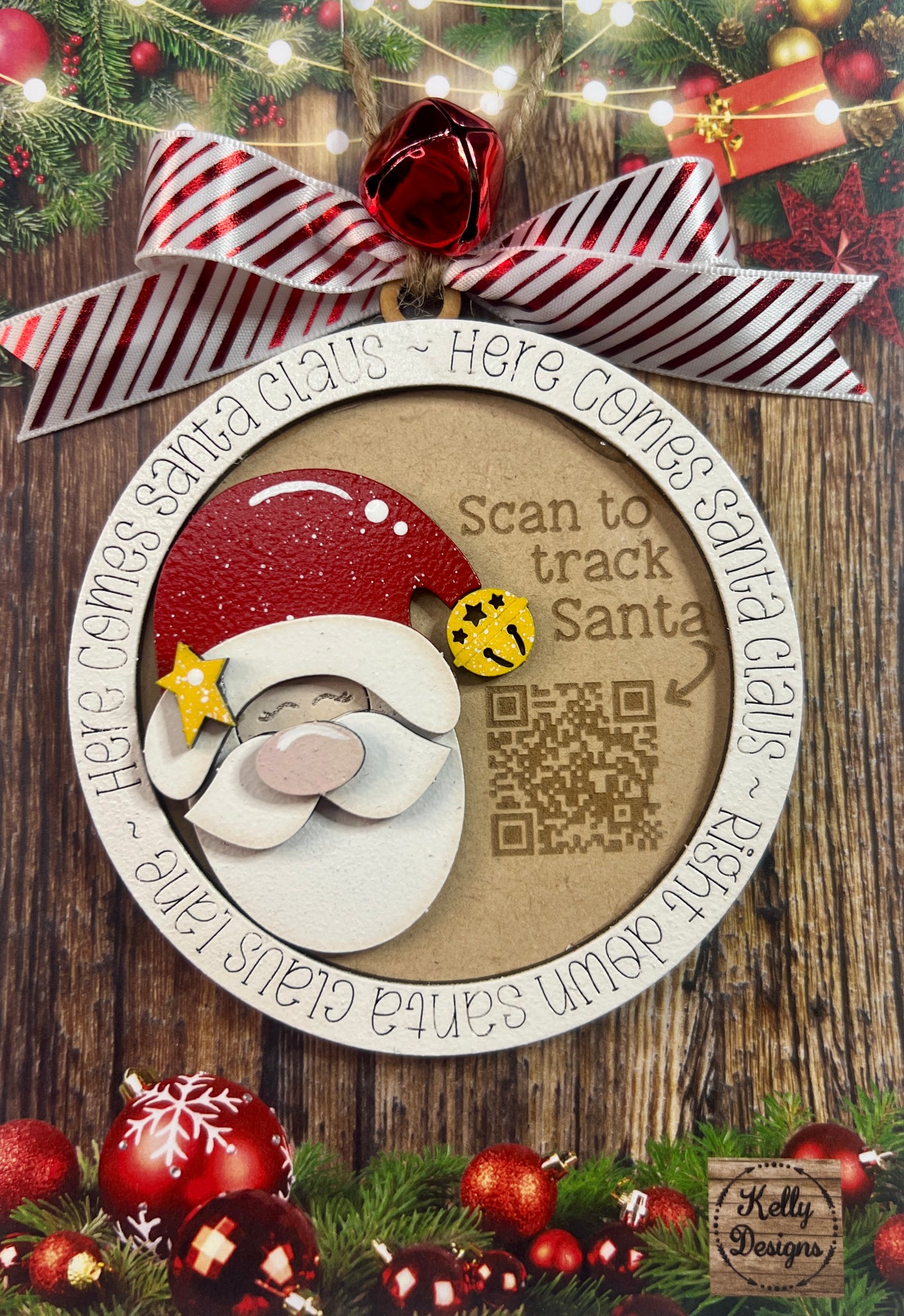 Santa Tracker Christmas Ornament