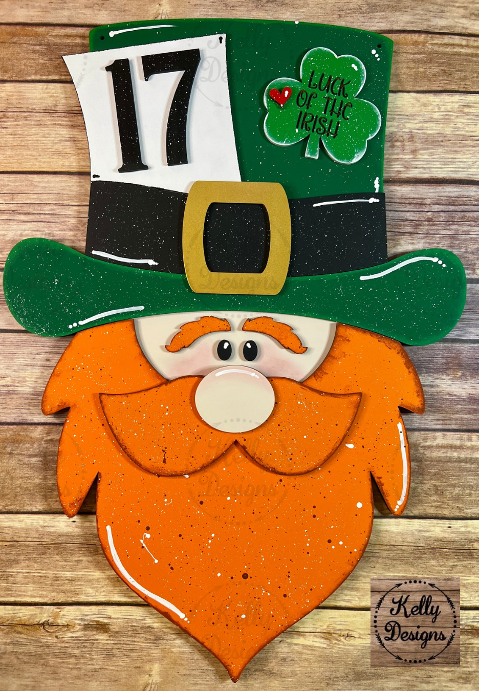 Luck of the Irish Leprechaun Door Hanger