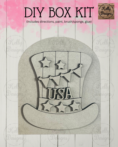 Interchangeable DIY Box Kit - USA Hat