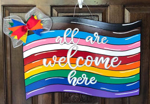 Pride Flag Door Hanger