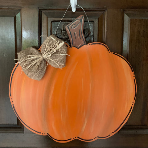 Rustic Pumpkin Door Hanger
