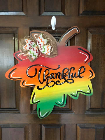 Thankful Leaf Door Hanger