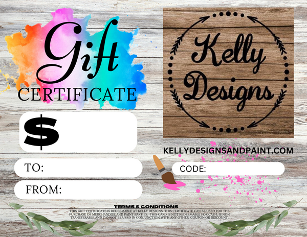 Kelly Designs Gift Card