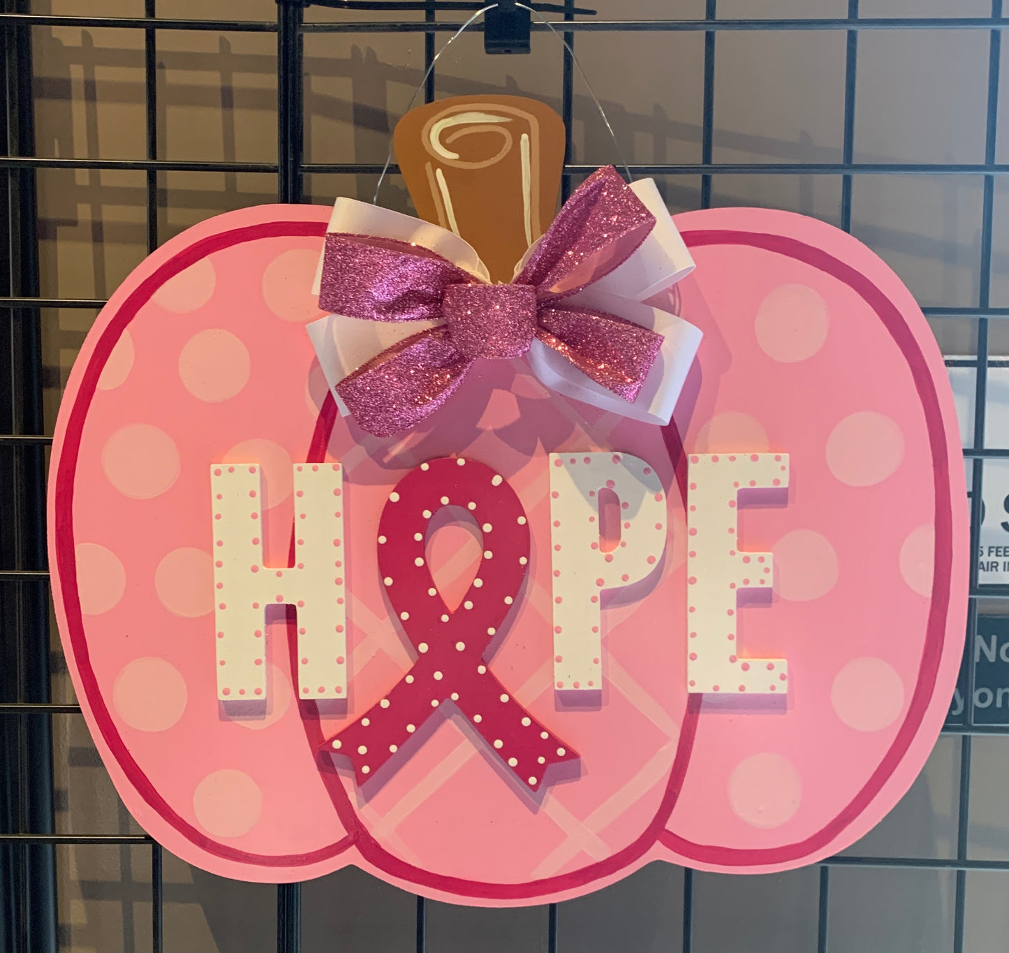 Hope Pumpkin Door Hanger