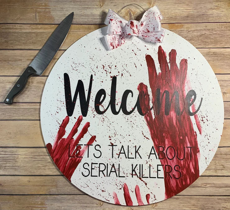 Serial Killer Blank Door Hanger DIY Kit