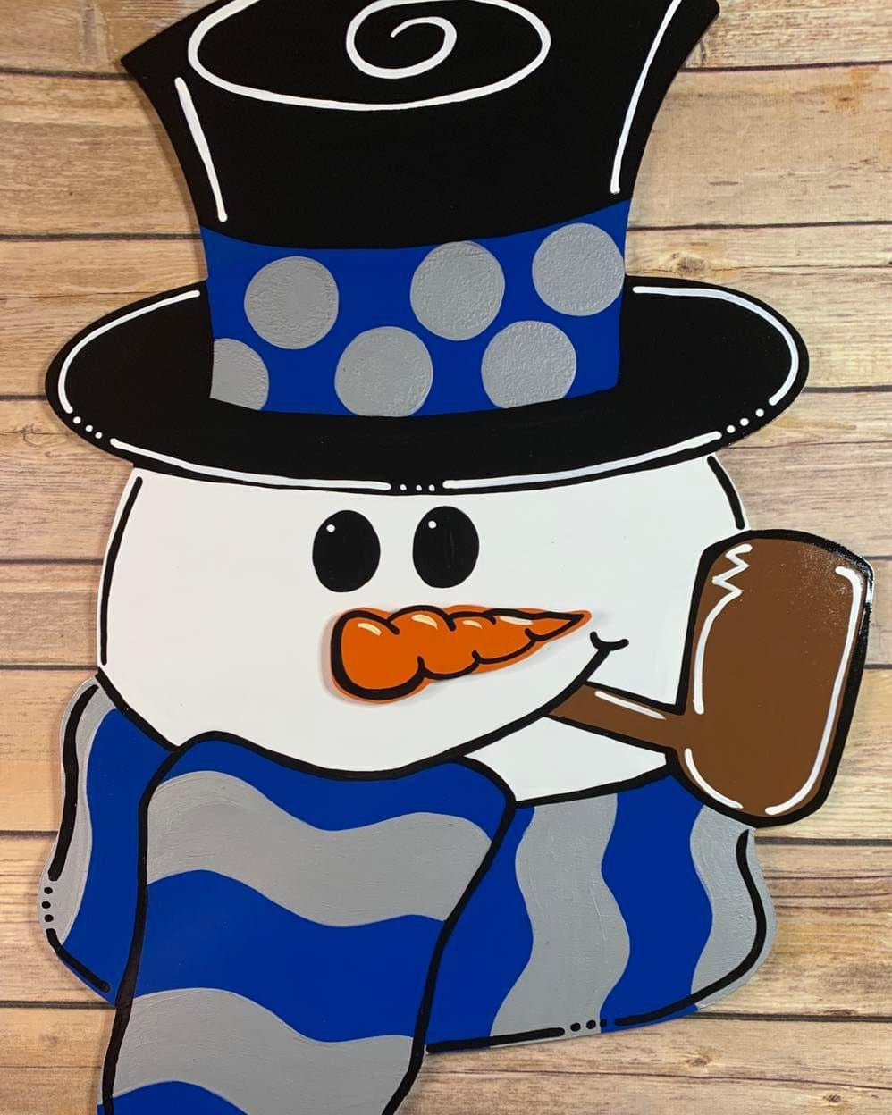 Snowman HeadDoor Hanger