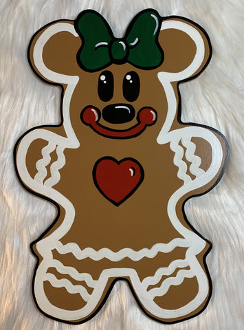 Mrs. Gingerbread Mouse Wreath Attachment