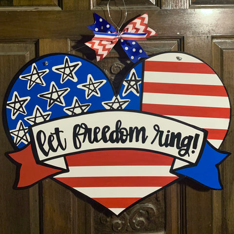 Let Freedom Ring Door Hanger