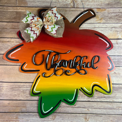 Thankful Leaf Door Hanger DIY Kit