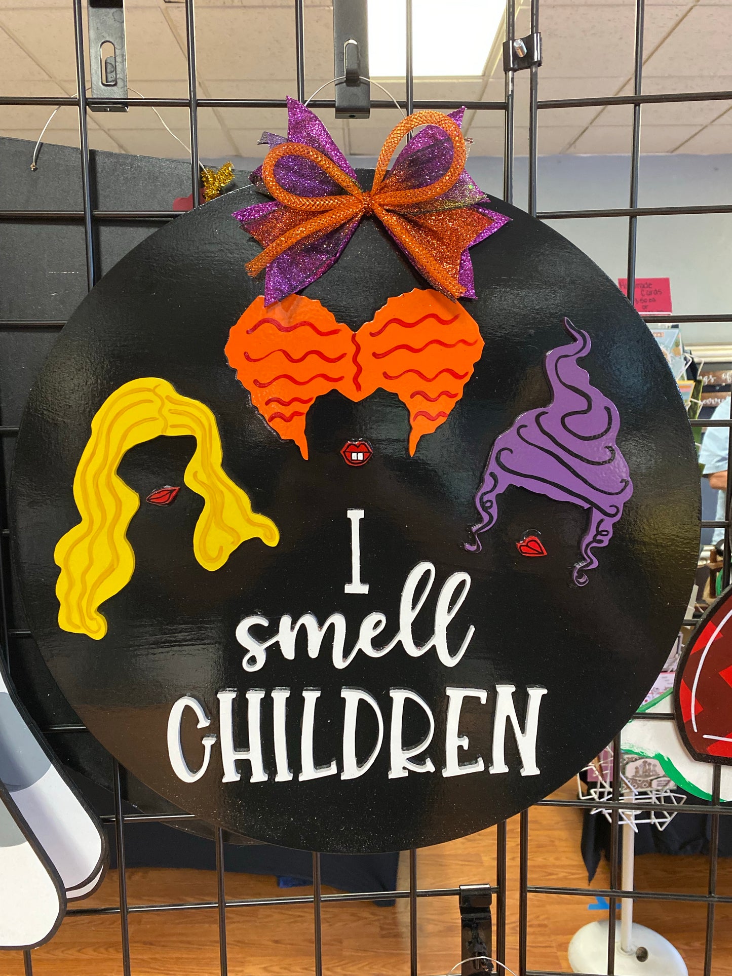 I Smell Children Round Door Hanger